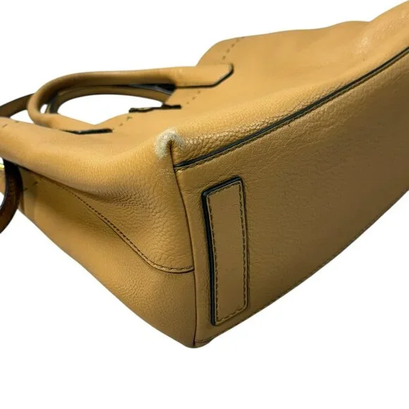 Tory Burch McGraw Triple Compartment Leather Satchel - Tiramisu - Picture 17 of 17